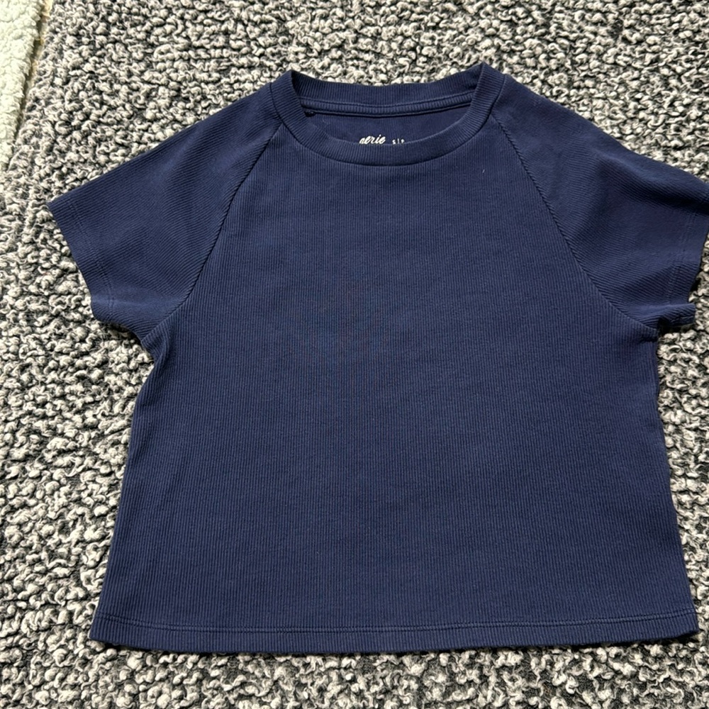 Aerie blue t shirt